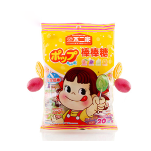 不二家果味棒棒糖(20支125g  4袋包邮)